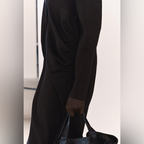 Zara Ruched Long Interlock Jacket - Picture 3 of 8